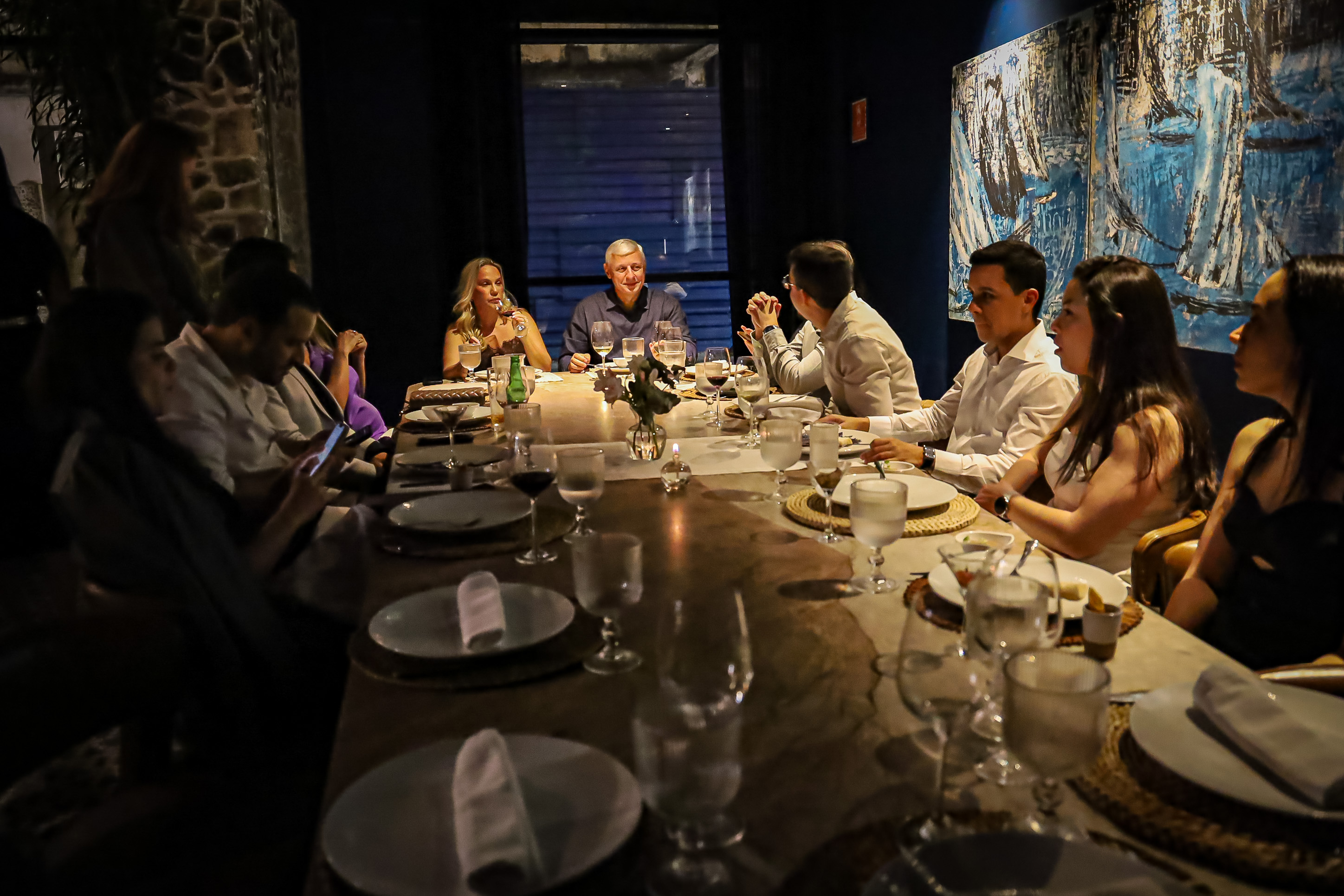O jantar no Preta Palacete