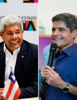 ACM Neto e Jerônimo Rodrigues travam empate na disputa pelo Governo da Bahia; aponta AtlasIntel/A TARDE