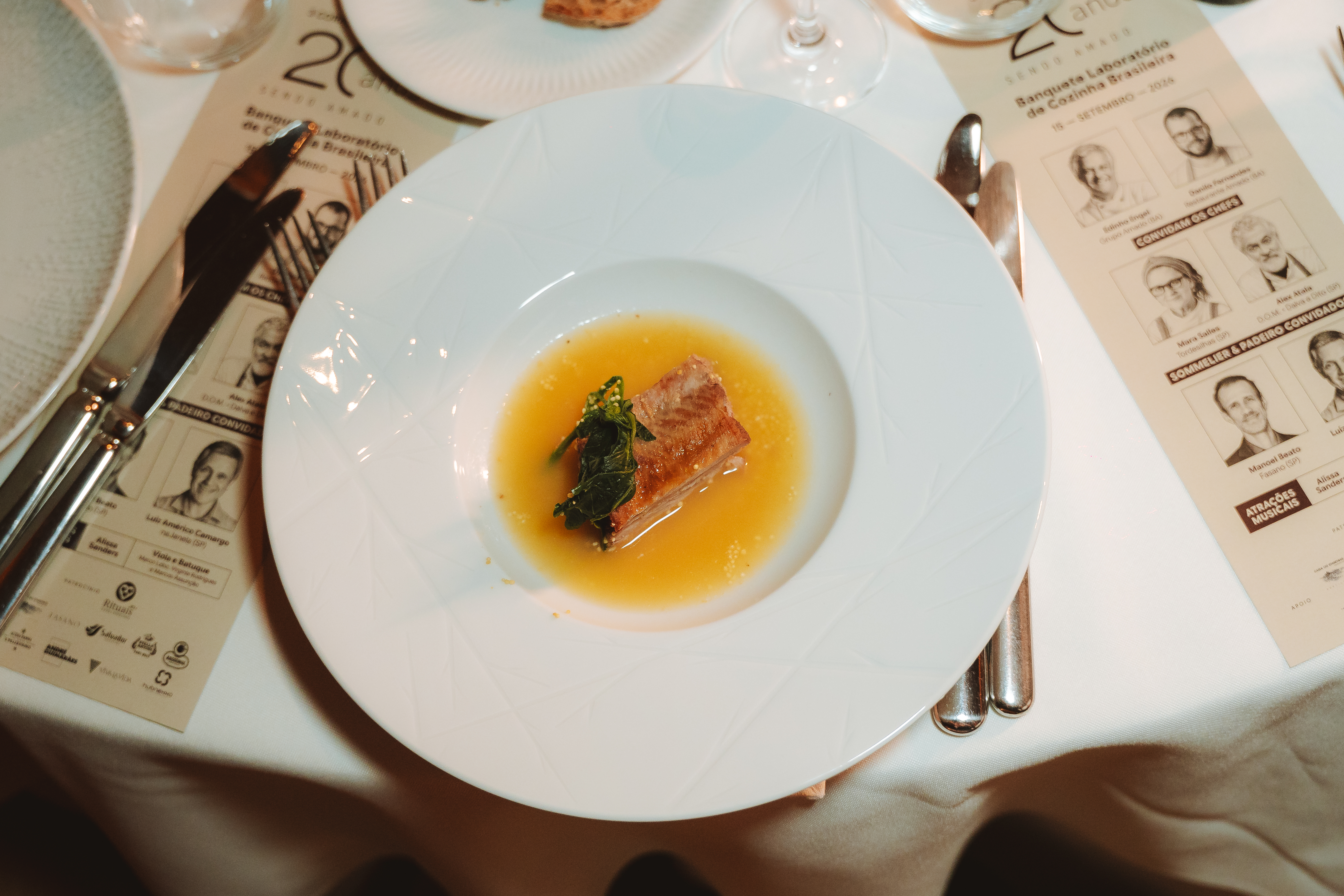 “20 ANOS sendo AMADO” com Alex Atala, Mara Salles e Edinho Engel