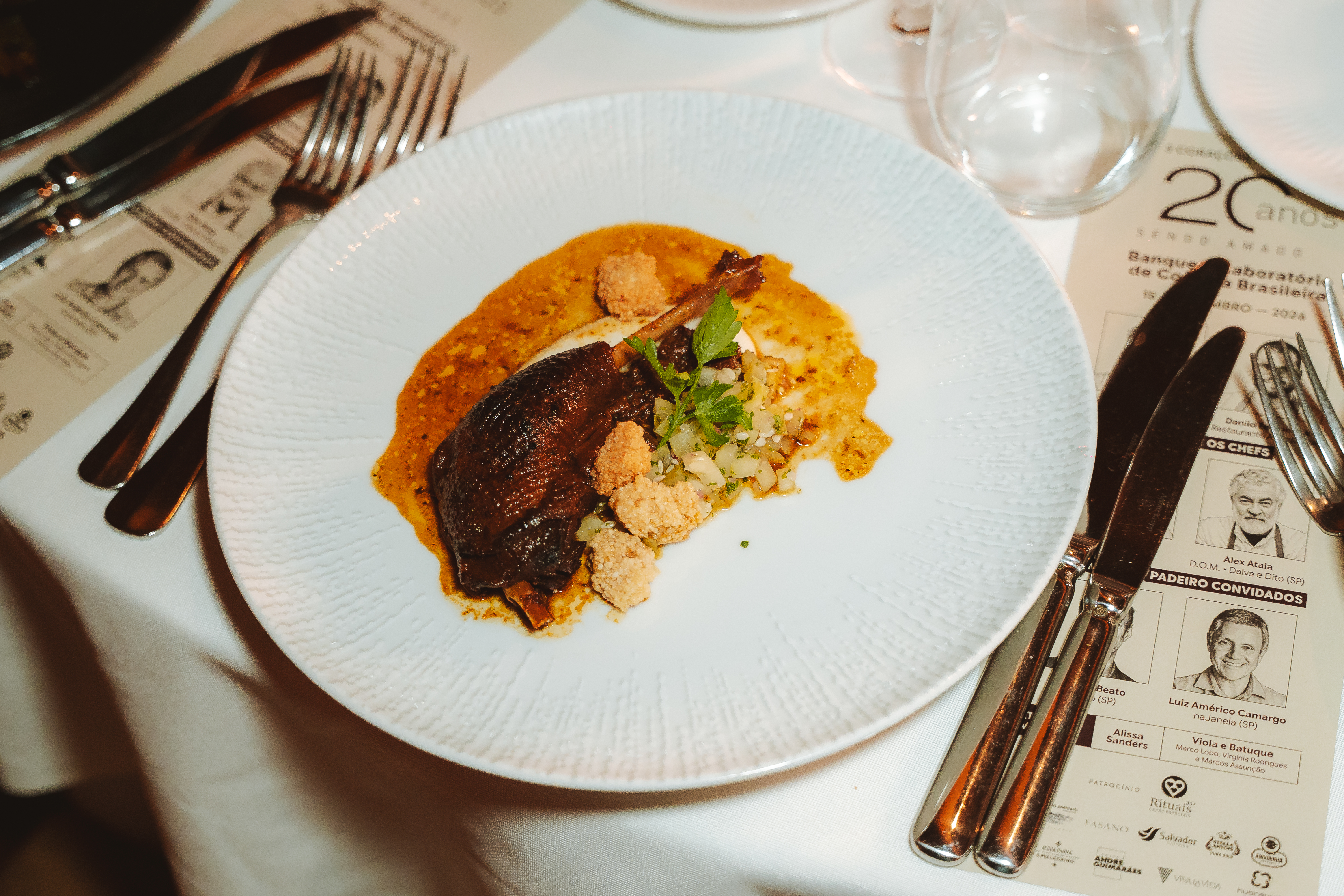 “20 ANOS sendo AMADO” com Alex Atala, Mara Salles e Edinho Engel