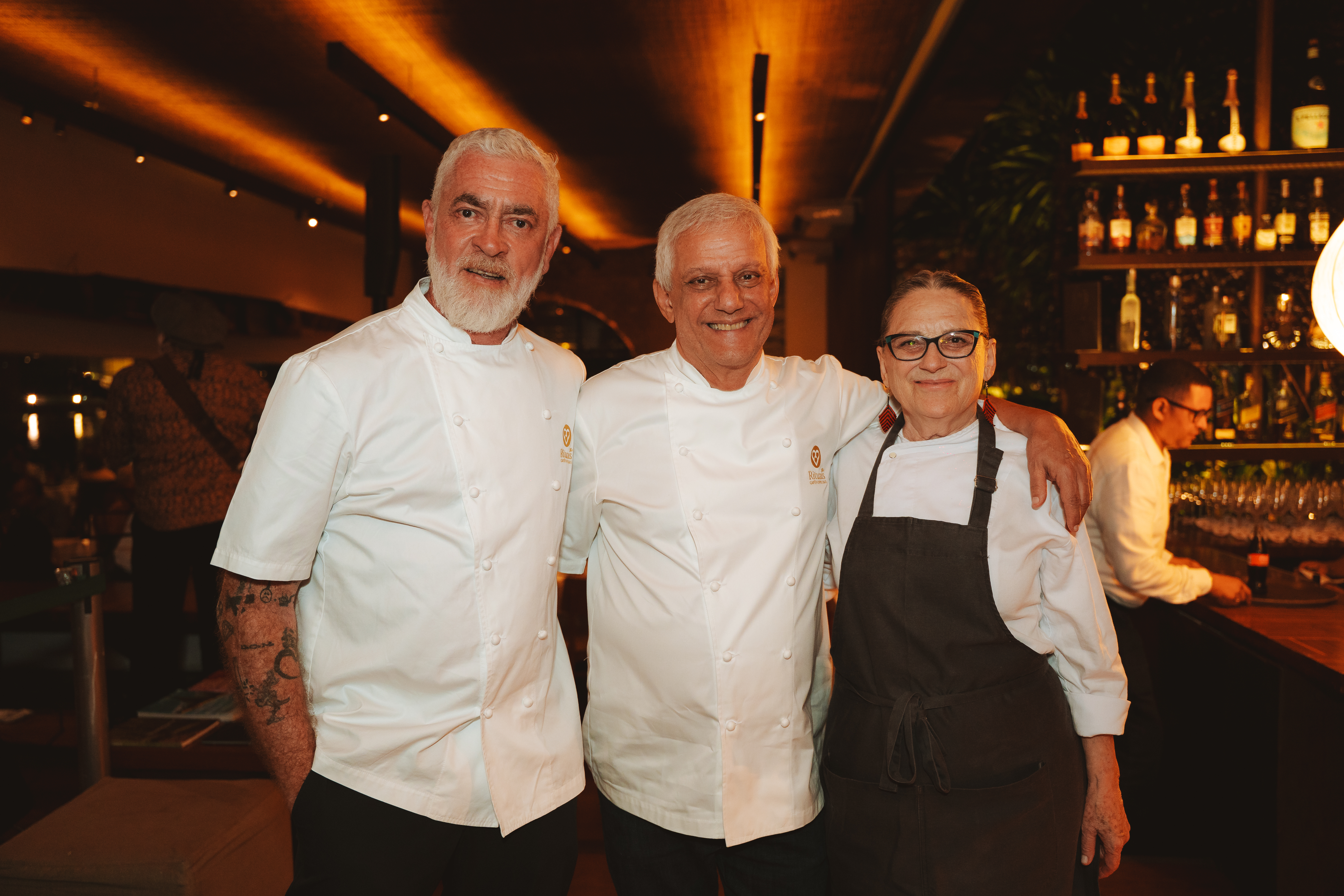 Alex Atala, Edinho Engel e Mara Salles