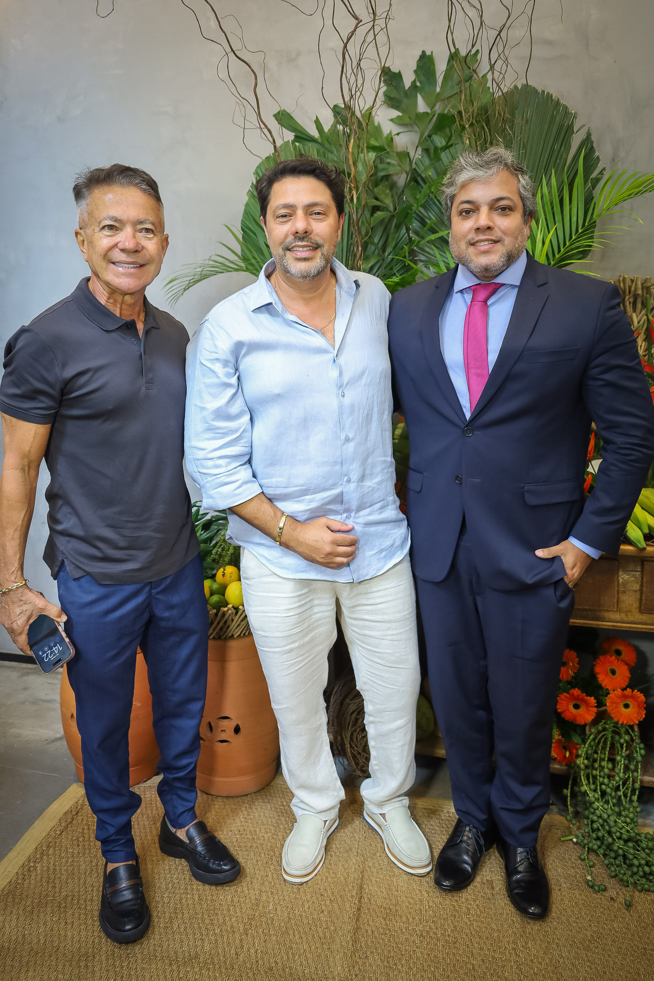 Washington Araújo, Cleber Fiori e Felipe Luz