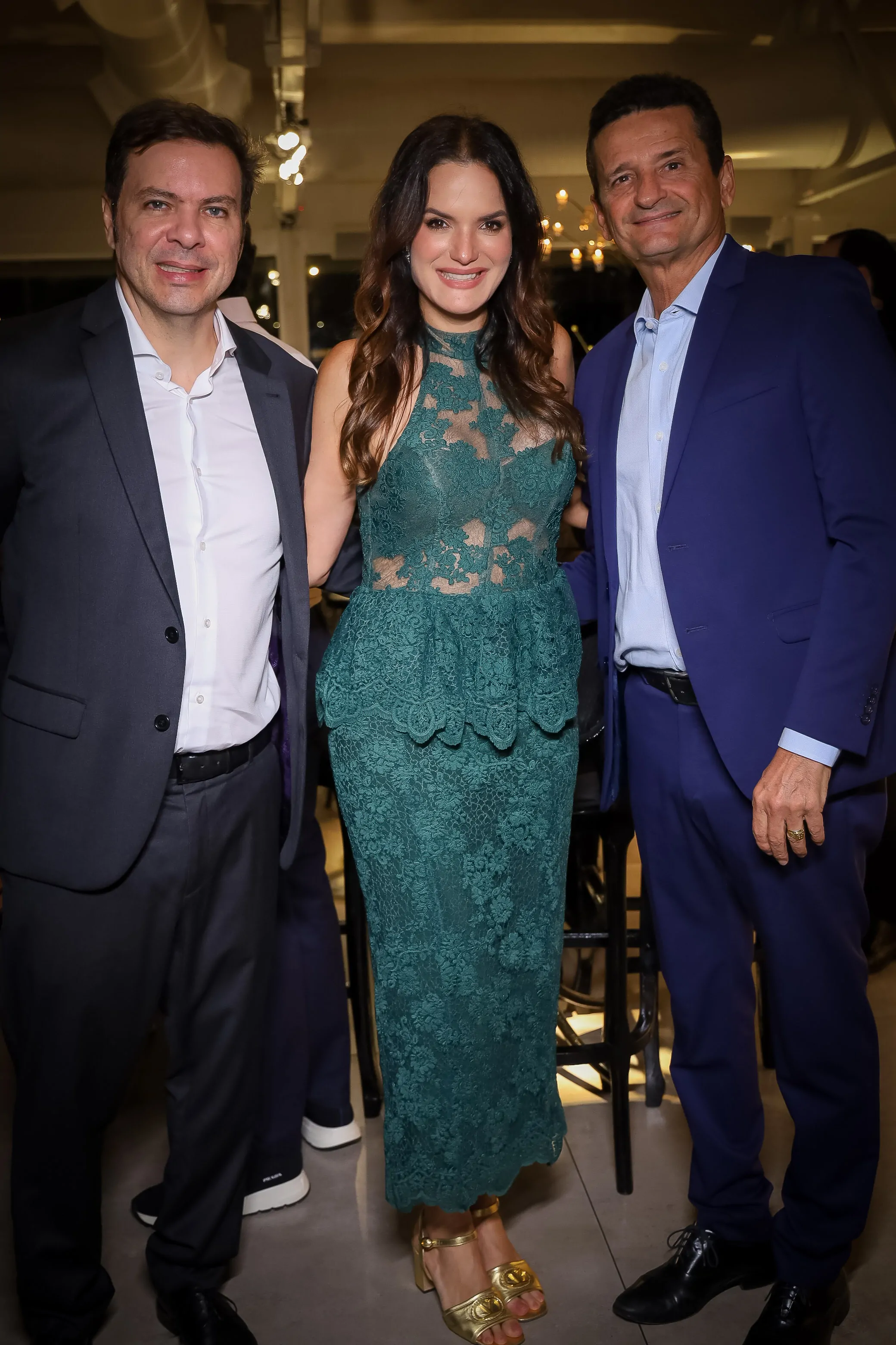 Izaak e Roberta Broder com Marcelo Nogueira Reis