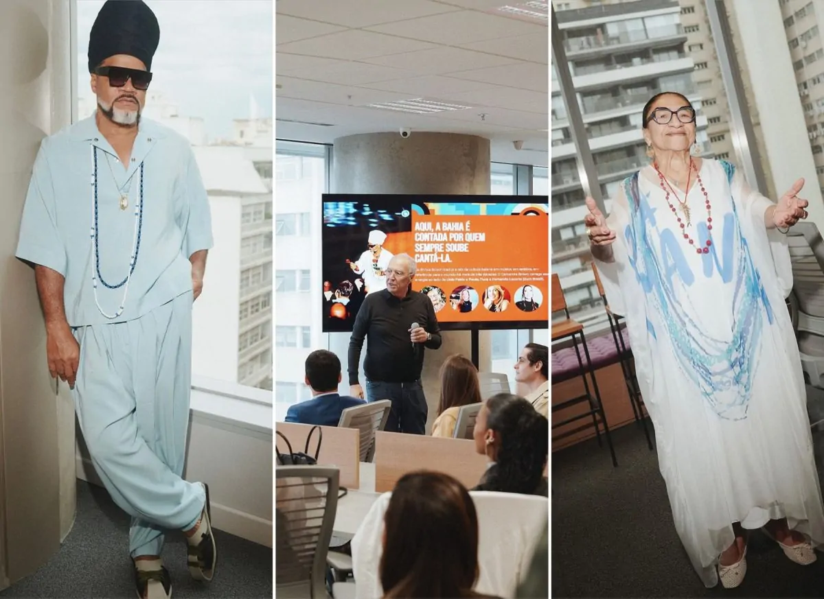 Carlinhos Brown, Nizan Guanaes e Licia Fabio