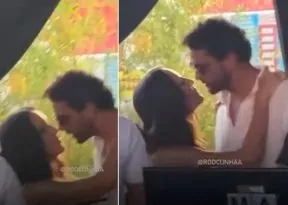Ivete Sangalo é flagrada em momento de carinho com namorado nos bastidores de show em Portugal