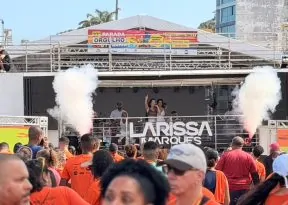 Larissa Marques agita 2ª Corrida Solidária da Transalvador com show no Farol da Barra