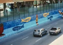 Maior mural horizontal pintado por artistas indígenas no Brasil é entregue em Salvador