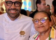 Vini Figueira e Licia Fabio reúnem convidados em caruru no Genaro