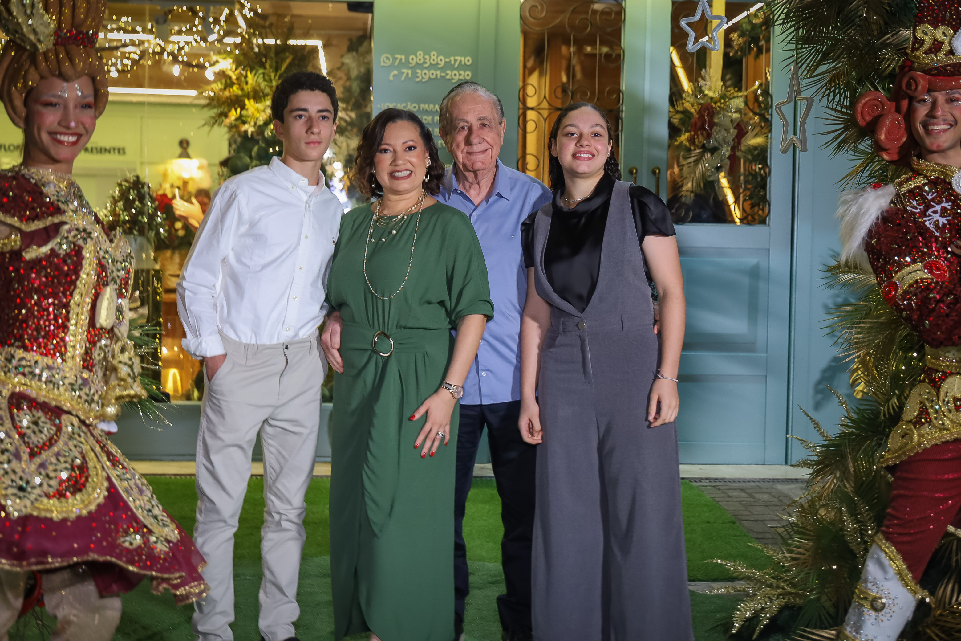 Elis e Alberto Piñón com Maria e José Piñon