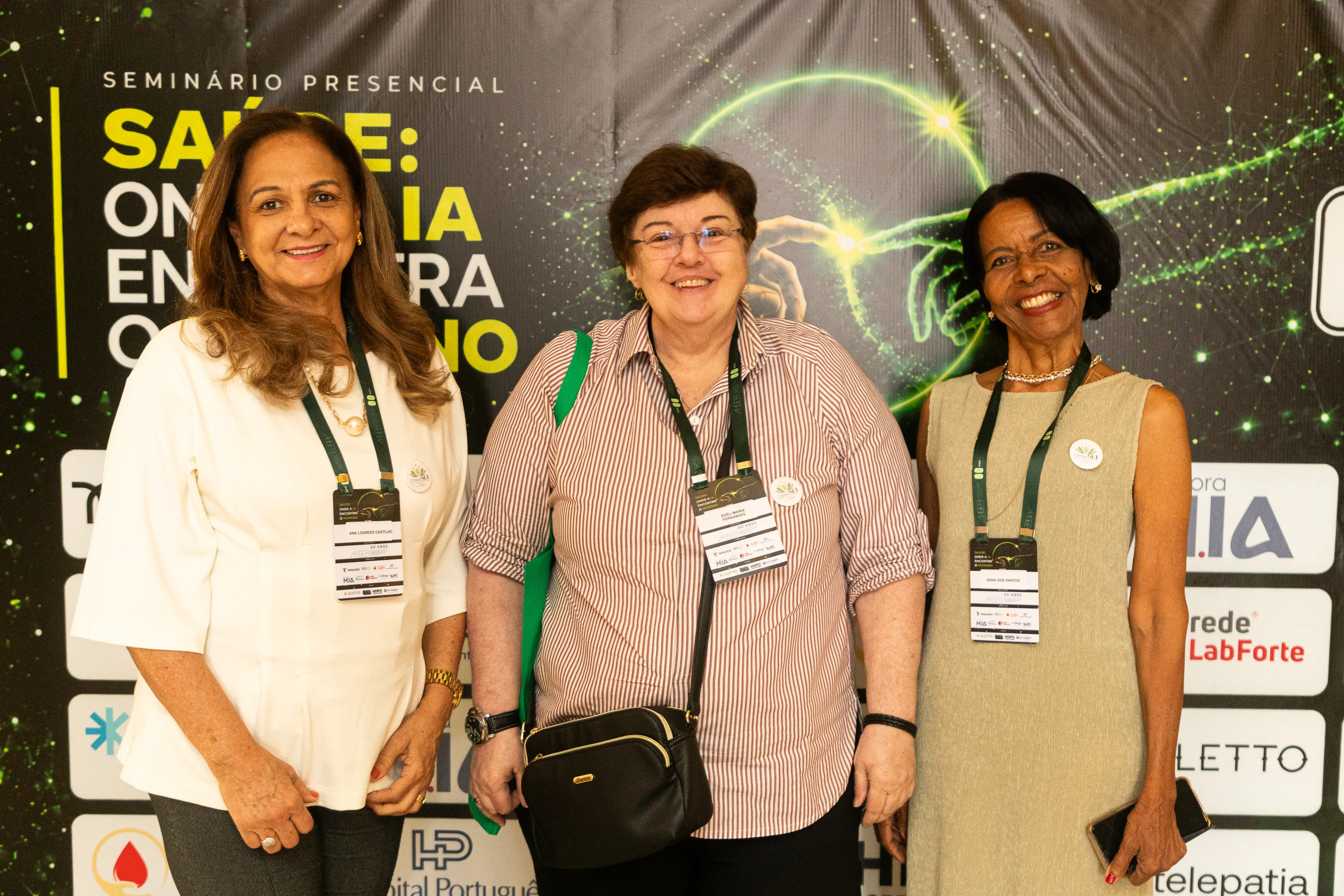 Ana Castilho, Sueli Fernandes e Edna Santos