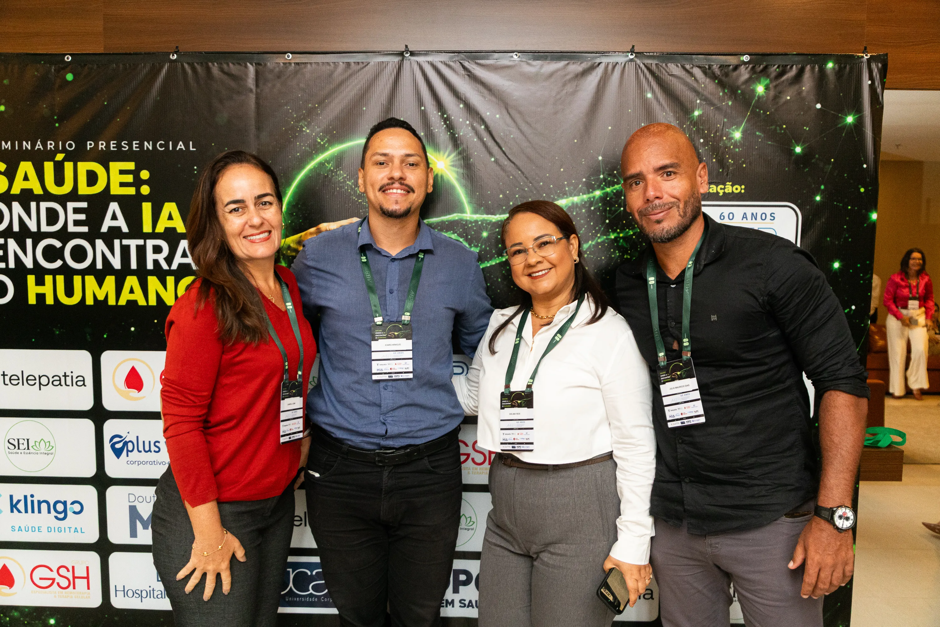 Daniela Lima, Icaro Araújo, Dielma Reis e Julio Dias