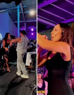Ivete Sangalo faz participação especial no Pagode do Compadre Washington, em Salvador