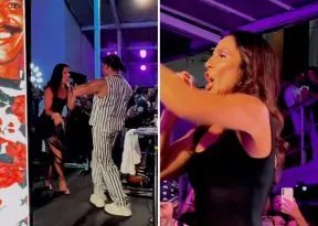 Ivete Sangalo faz participação especial no Pagode do Compadre Washington, em Salvador